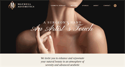 Desktop Screenshot of maxwell-aesthetics.com